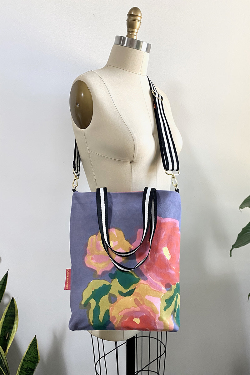 Flower print top bag
