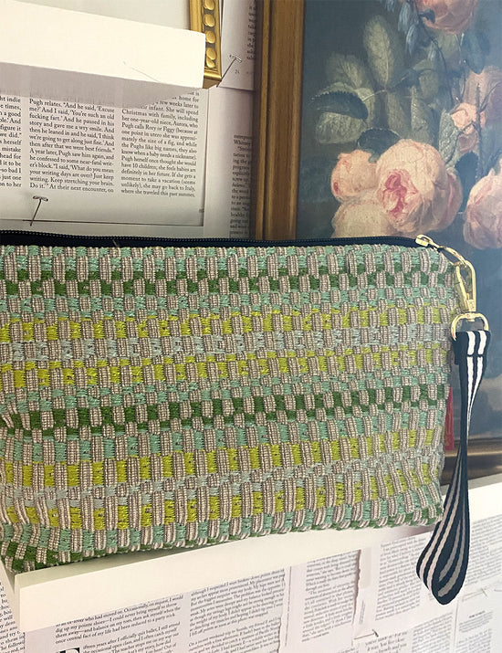 Load image into Gallery viewer, Green Stripe Clutch
